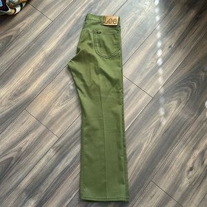 Vintage Lee Boot-cut Flares Army Green 31
